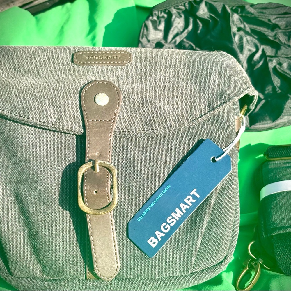 Camera Case - BAGSMART Gray Camera Bag with Rain Cover - NWT